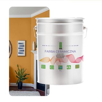 OEM Pintura Cer&aacute;mica Para Paredes, Lavable, Dorada, Terracota Clara, 5 L