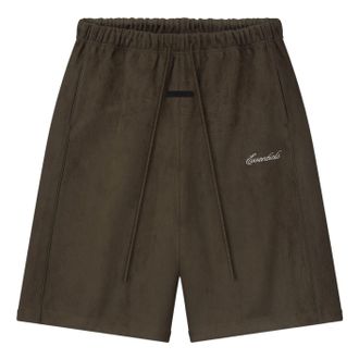 Fear of God Suede Fleece Signature Relaxed Sweatshort W/ Piping Brown 160SP264892F