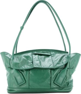 Bottega Veneta Arco Bag Maxi Intrecciato Leather Medium shoulder bag - Groen