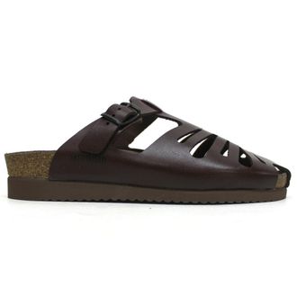 Mephisto Mephisto Hedina Full Grain Leather Womens Slip On Sandals - Chestnut - Size:UK 7.5