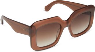 DIFF Eyewear Womens Giada Sunglasses In Macchiato Brown Gradient