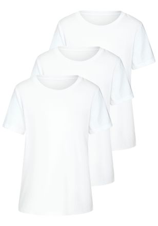 Beach Time T-Shirt BEACHTIME mit modischem Schlitz am Saum, Damen, Gr. 32/34, weiss (wei&szlig;), Single Jersey, Obermaterial: 100% Baumwolle, unifarben, Basic, figuru