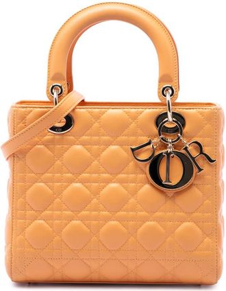 Dior Pre-owned Dior Medium Lambskin Cannage Lady Satchel Ladies TB682R534ZF063ML