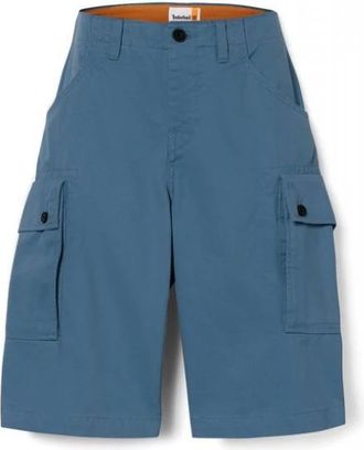 Timberland Brookline Twill Cargo Short - Heren - Korte Broeken - Blauw - W36 - Katoen - Korte Broeken