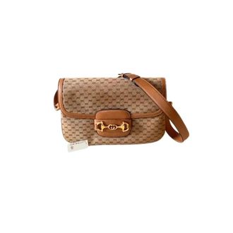 Gucci Pre-owned Horsebit Model 1955 - Dames - Vintage Schoudertas - Bruin - ONE Size - Leer - Vintage