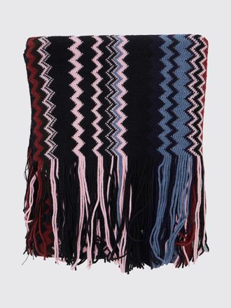 Missoni Sciarpa in misto lana e acrilico con fantasia zig zag e frange