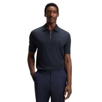 HUGO BOSS Heren Paras 57 Poloshirt (Donkerblauw)