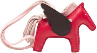 Herm&egrave;s Pre-owned Jewellery, female, Red, Size: ONE SIZE Pre-owned Rodeo Pegase Bag Charm