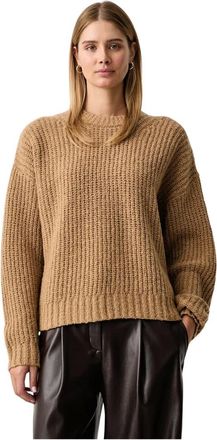 Michael Kors Jersey de Boucl&eacute; Acanalado - Knitwear - Mujer - Marr&oacute;n - XS