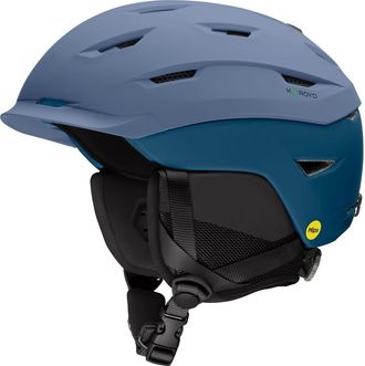 Smith Level Snow Helmet with MIPS Round Contour Fit in Granite Blue /Mediterranean at Nordstrom, Size Small