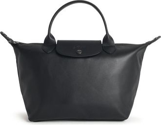 Longchamp Tas Met Zwart Leer S Le Pliage Xtra-handvat