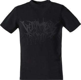 VETEMENTS T-shirt met logoprint - Zwart