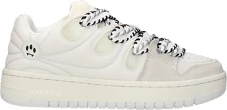 Barrow Sneakers Skate Dames Leer Wit/Lichtgrijs