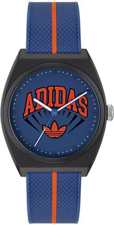 adidas AO Street Project 2 Blue Logo Graphic Resin Strap Watch, 38mm at Nordstrom