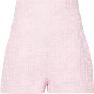 Alessandro Vigilante bouclé mini shorts - women - Cotton/Viscose/Polyester/Cupro - 38 - Pink