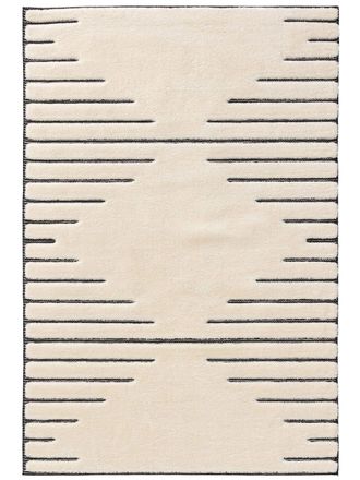 benuta Alfombra crema/gris 250x350