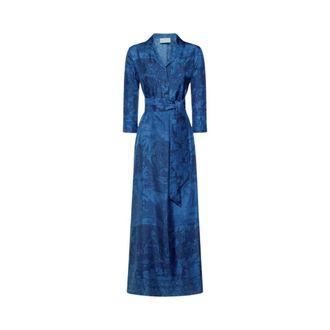 Pierre-Louis Mascia Maxi Dresses, female, Blue, Size: XS Aloegum Shirt Dress