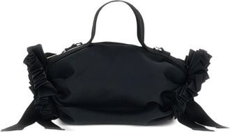 Simone Rocha Beaded-rosette Ribbon-detail Clutch Bag