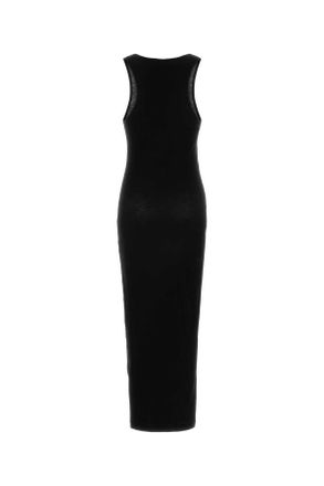 Entire studios Womens Midi Muscle Tank Dress Black Cotton Elastane