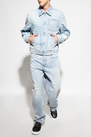 Diesel Jeans 2001 D-MACRO, Mens, Light Blue