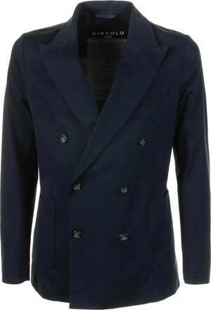 Circolo 1901 Navy Blue Double-breasted Jacket
