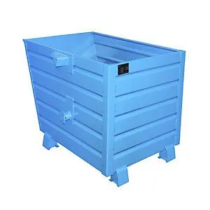 Bauer Volquete Apilable Capacidad 0,7 M&sup3; Azul Ral 5010