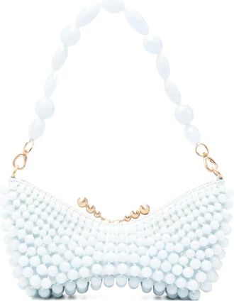 Cult Gaia Dames, Tassen, Blauw, Maat: ONE Size Leer