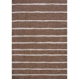 Jonathan Y Designs Colonia Berber Stripe Indoor/Outdoor Area Rug in Brown/beige at Nordstrom, Size 4Ft 0In X 6Ft 0In