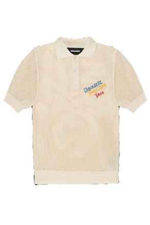 Dsquared2 Summer Lovers Knitted Polo Shirt