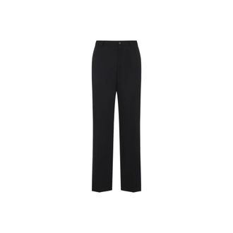 Balenciaga Straight Leg Tailored Trousers - male - Balenciaga - Wide Trousers - Black - XS - Trousers