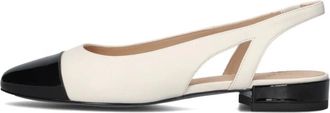 Peter Kaiser Schoenen, Dames, Wit, 40 EU, Leer, Elegante witte slingbacks