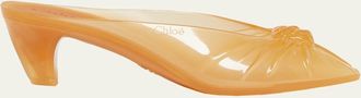 Chlo&eacute; Knotted Jelly Mules