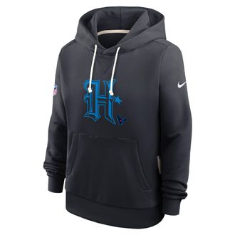 Nike Houston Texans Alt Pack Nike Womens Dri-FIT NFL Pullover Hoodie in Blue | 03C34FA9H-V4T
