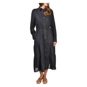 Gran Sasso Shirt Dresses, female, Black, Size: XS Abitino