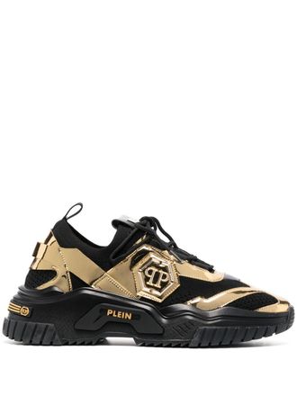 Philipp Plein Runner Hexagon low-top sneakers - unisex - Fabric/Fabric/Rubber/Polyurethane - 37 - Black