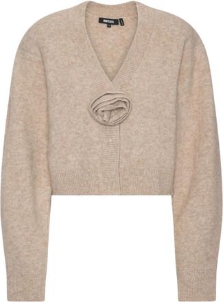 Rotate Cardigans - Dames - Vesten - Beige - S - Truien & Vesten