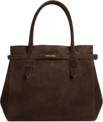 Dsquared2 Borsa tote in pelle scamosciata - Marrone