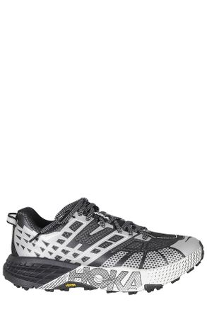 Hoka One One Black Vibram Megagrip Trail Running Sneakers