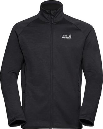Jack Wolfskin Peak District Fullzip Fleecejacke f&uuml;r Herren | schwarz