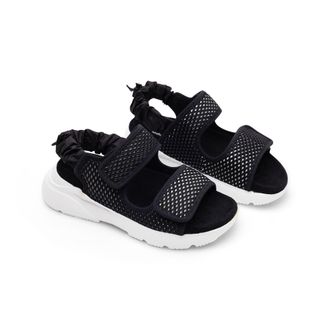 Hogan Touch-Strap Chunky Sandals - Black