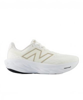 New Balance Womens Fresh Foam X 1080V14 Running Shoes In White/light Gold Mettallic/sea Salt