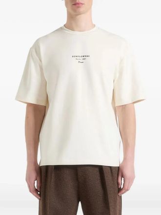 Mani&egrave;re De Voir Sunflowers t-shirt - Neutrals