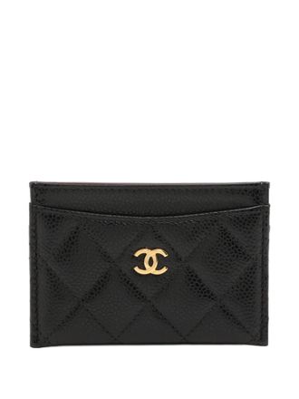 Chanel 2021-2025 CC matelasse card holder - Nero