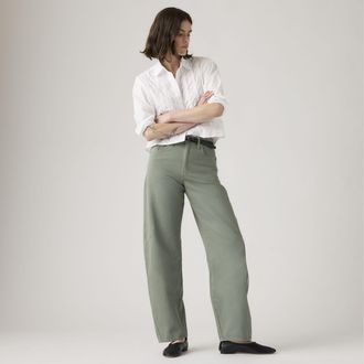 Levi's Baggy Dad Barrel Lightweight Jeans - Womens - 23X32 - Green