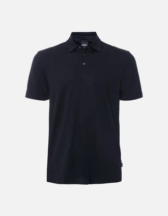 HUGO BOSS Mens Boss H-Press 57 Polo Shirt Dark Blue - Navy - Size: 44
