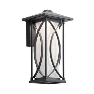 Netlighting Kichler Ashbern Outdoor 1 Light Wall Lantern Textured Black IP44
