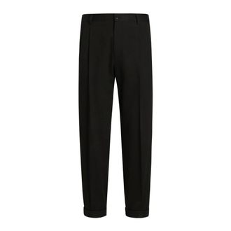 Dolce & Gabbana Suit Trousers, male, Black, L, Dolce & Gabbana Trousers Black