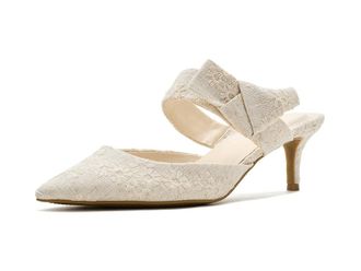 Bandolino Millie High Womens Heels Light Natural : 10.5 M, Textile
