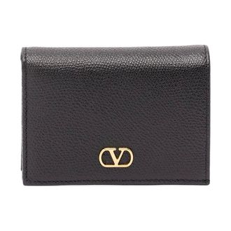Valentino Accessoires, Dames, Zwart, ONE Size, Leer, VLogo Continental Portemonnee