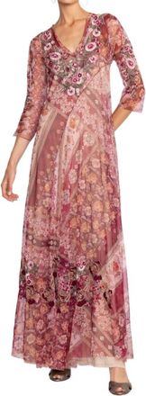 Johnny Was Cardinal Mesh Dress In Multi